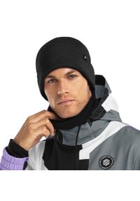 SIROKO - Czapka zimowa beanie męska Snowflake. Kolor: czarny. Materiał: tkanina, akryl. Sezon: zima. Styl: sportowy #1