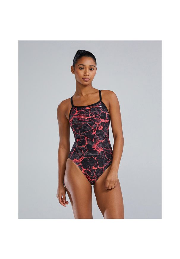 Strój pływacki damski TYR W DMDFIT SYNAPSE. Kolor: różowy