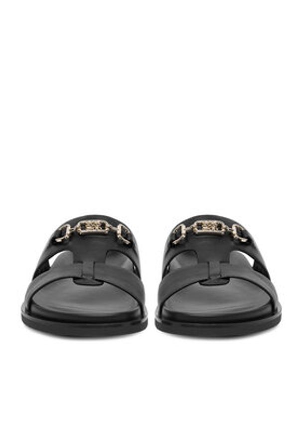 Nine West Klapki CEO-JDNW-05 Czarny. Kolor: czarny. Materiał: skóra