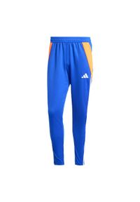 Adidas - Spodnie Tiro 24 Training. Kolor: czerwony, niebieski, wielokolorowy, biały. Materiał: materiał