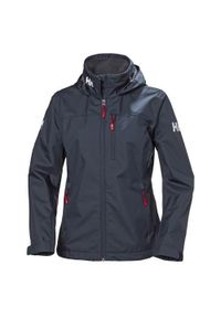Kurtka uniwersalna damska Helly Hansen W Crew Hooded Jacket. Kolor: niebieski, czarny, wielokolorowy. Sport: turystyka piesza