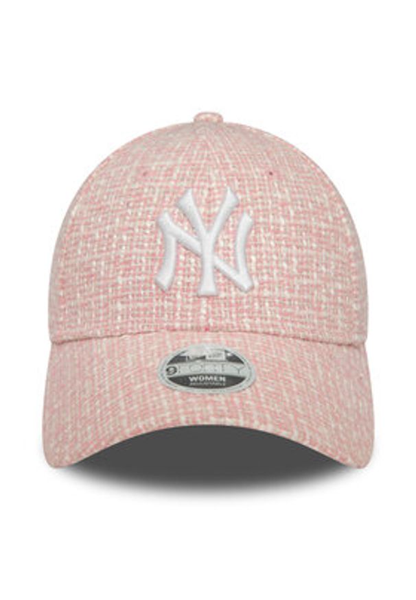 New Era Czapka z daszkiem Wmns Summer Tweed Nyy 60434980 Różowy. Kolor: różowy. Materiał: materiał