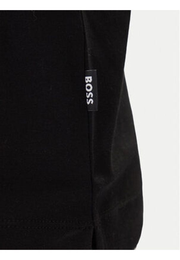 BOSS T-Shirt 50555844 Czarny Regular Fit. Kolor: czarny. Materiał: bawełna