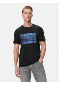 Tommy Jeans T-Shirt Photo Flag DM0DM23191 Czarny Regular Fit. Kolor: czarny. Materiał: bawełna #1