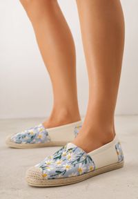 Born2be - Niebieskie Espadryle z Plecionką i Kwiatowym Haftem Alenara. Okazja: na spacer, na co dzień. Kolor: niebieski. Materiał: jeans. Wzór: haft, kwiaty. Sezon: lato. Styl: casual, elegancki #5