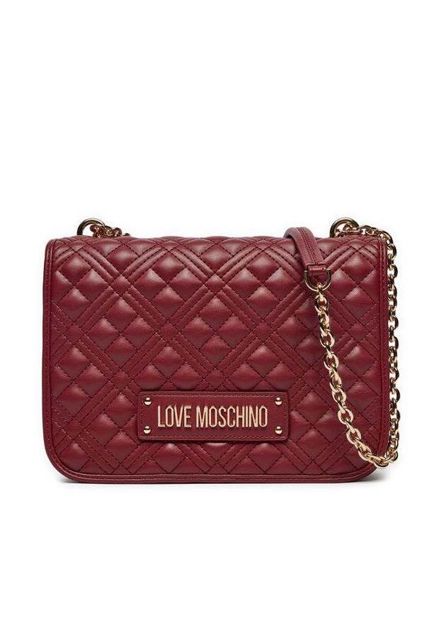 Love Moschino - LOVE MOSCHINO Torebka JC4000PP1LLA0552 Bordowy. Kolor: czerwony. Materiał: skórzane