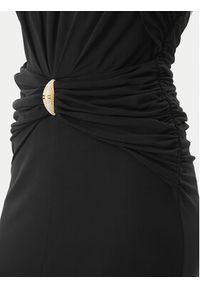 Elisabetta Franchi Sukienka koktajlowa AB-719-52E2-V560 Czarny Regular Fit. Kolor: czarny. Materiał: wiskoza. Styl: wizytowy #2