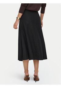 only - ONLY Spódnica midi Goa 15363690 Czarny Regular Fit. Kolor: czarny. Materiał: len #5