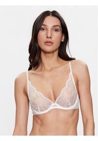 Hunkemöller Biustonosz z fiszbiną Isabelle 192469 Biały. Kolor: biały. Materiał: syntetyk #1