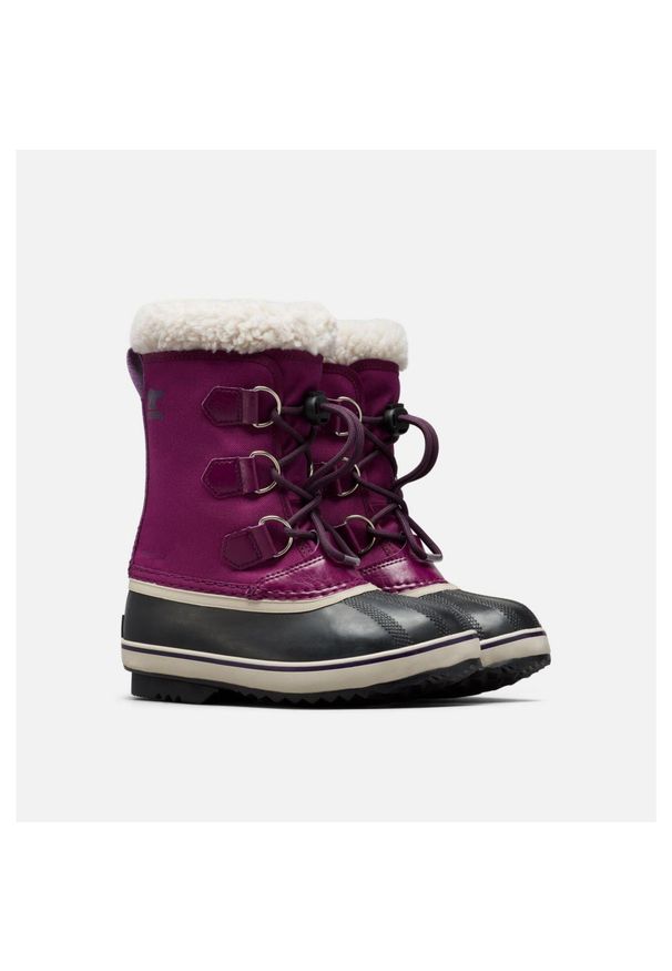 sorel - Śniegowce juniorskie Sorel Yoot Pac Nylon Wp. Kolor: wielokolorowy, czarny, fioletowy. Materiał: nylon