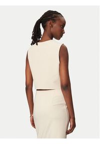 Rinascimento Kamizelka garniturowa CFC0128644003 Beżowy Regular Fit. Kolor: beżowy. Materiał: syntetyk #3