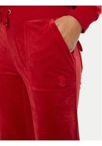 Juicy Couture Spodnie dresowe Del Ray JCAP180 Czerwony Regular Fit. Kolor: czerwony. Materiał: syntetyk #7