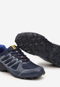 Born2be - Granatowo-Niebieskie Buty Sportowe Sznurowane na Grubej Podeszwie Eriena. Okazja: na co dzień. Zapięcie: sznurówki. Kolor: niebieski. Materiał: jeans