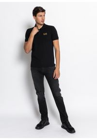 Koszulka męska Polo EA7 Emporio Armani (8NPF04 PJM5Z 0208). Okazja: na co dzień. Typ kołnierza: polo. Kolor: czarny. Materiał: bawełna. Styl: klasyczny, casual, sportowy #5
