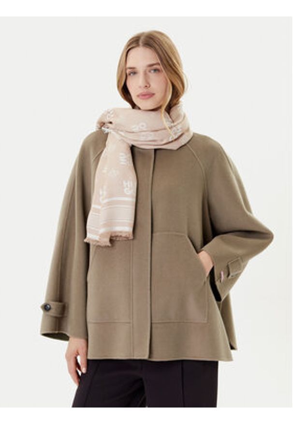 Hugo - HUGO Chusta Alyin 50517684 Brązowy. Kolor: brązowy. Materiał: wiskoza