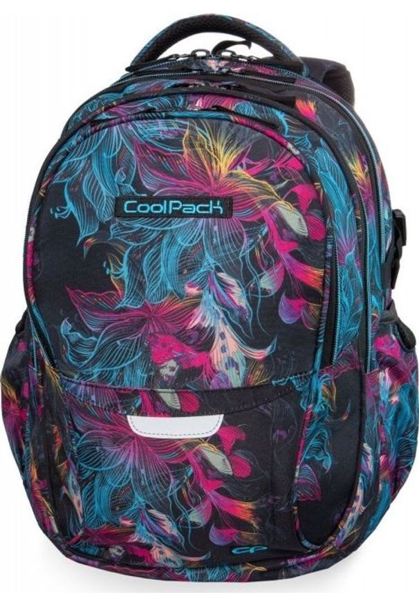 Patio Plecak szkolny Coolpack Cp Vibrant Bloom czarny. Kolor: czarny