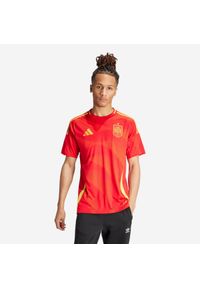 Adidas - Koszulka piłkarska drużyny Hiszpanii ADIDAS domowa. Kolor: wielokolorowy, żółty, czerwony. Wzór: kwiaty. Sport: piłka nożna #1