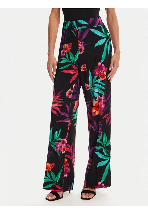 Joseph Ribkoff Spodnie materiałowe 251056 Kolorowy Wide Leg. Materiał: syntetyk. Wzór: kolorowy
