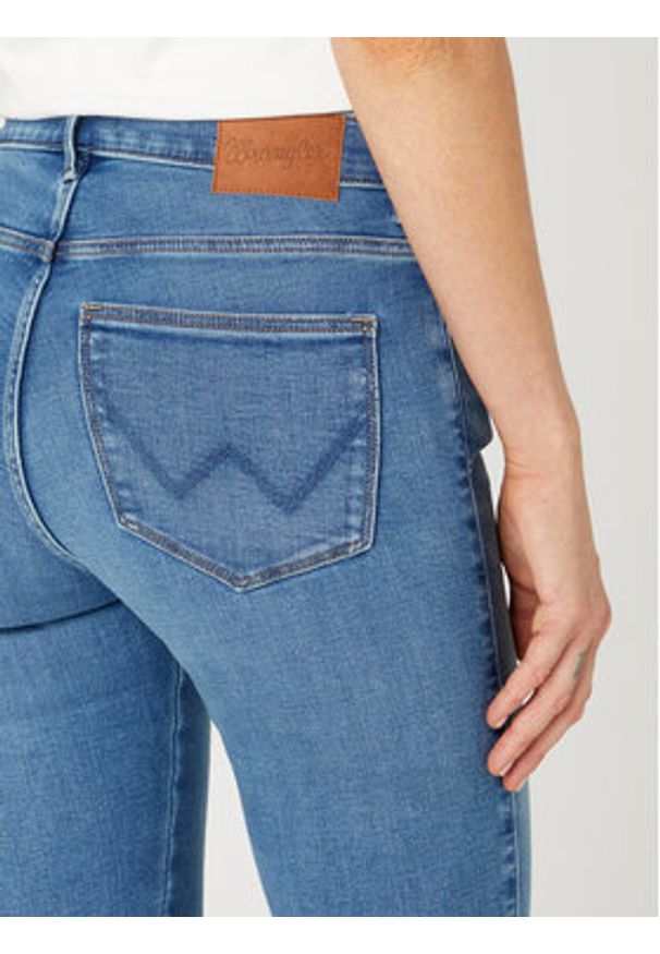 Wrangler Jeansy High Skinny 630 W27HCY37O 112332394 Niebieski Skinny Fit. Kolor: niebieski