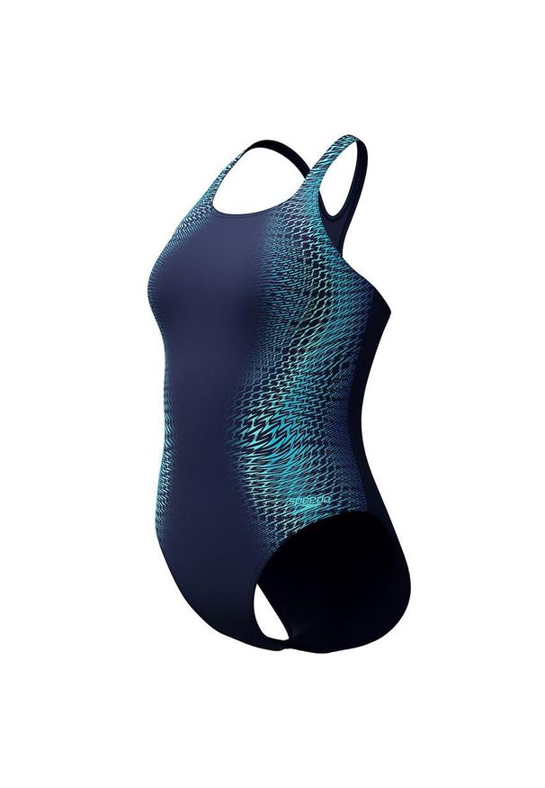 Speedo Badpak Eco Endurance+ Digital Placement Medalist Navy/Blauw. Kolor: niebieski. Materiał: materiał