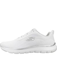 skechers - Tenisówki Skechers Model Flex Appeal 5.0 Kolor Biały. Kolor: biały. Materiał: syntetyk, tkanina, materiał. Szerokość cholewki: normalna. Model: Skechers Sport. Sport: turystyka piesza