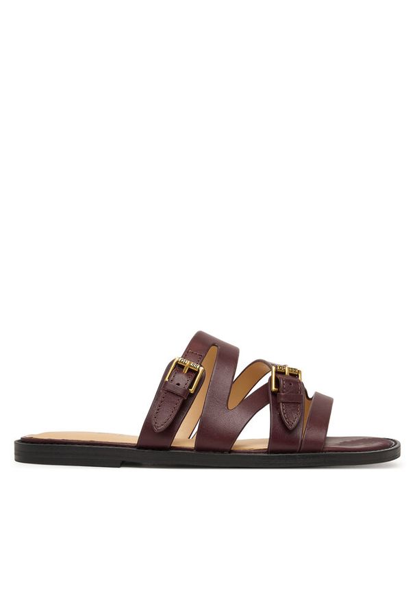 Klapki Guess. Kolor: czerwony