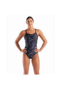Damski kostium kąpielowy 1-częściowy Arena Fireflow Lightdrop Back. Kolor: czarny #1