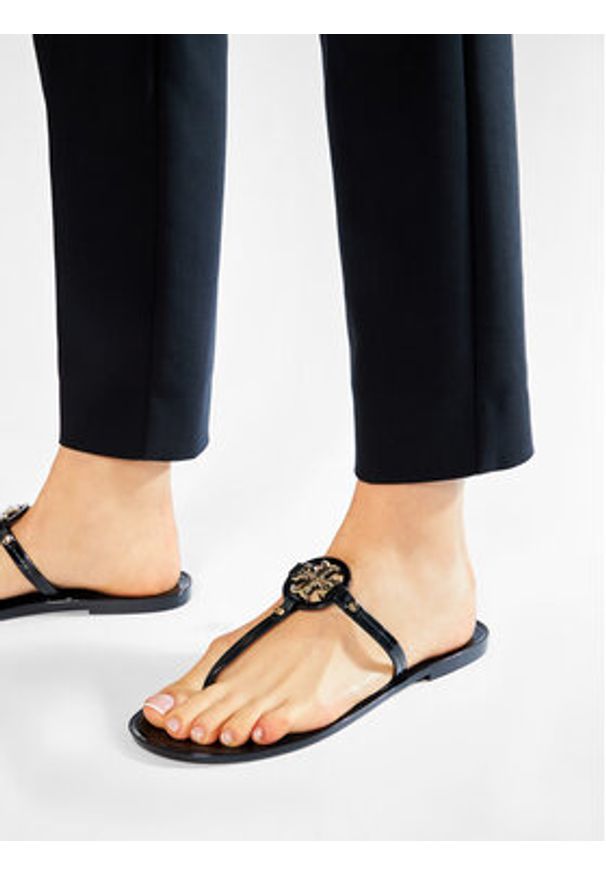 Tory Burch Japonki Mini Miller Flat Thong 51148678 Czarny. Kolor: czarny