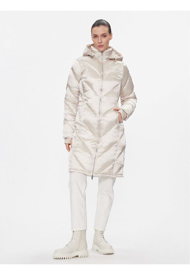 Calvin Klein Kurtka zimowa K20K207069 Écru Regular Fit. Materiał: syntetyk. Sezon: zima