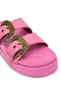 Versace Jeans Couture Klapki 80VA3SM1 ZS190 499 Różowy. Kolor: różowy. Materiał: skóra #4