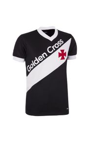 COPA FOOTBALL - Camisola de Futebol Retro Vasco da Gama 1985 Manga Curta. Kolor: czarny. Sport: piłka nożna