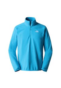 Bluza The North Face Men's Glacier Quarter-Zip Fleece 0A5IHPJA71 - niebieska. Kolor: niebieski. Materiał: polar, dzianina, poliester. Styl: klasyczny. Sport: turystyka piesza