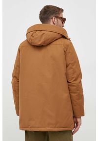 TOMMY HILFIGER - Tommy Hilfiger kurtka puchowa męska kolor brązowy zimowa. Kolor: brązowy. Materiał: puch. Sezon: zima #5