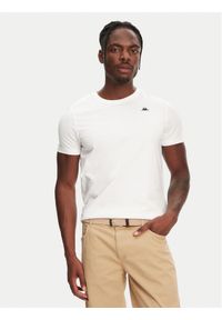 Robe di Kappa T-Shirt Luc 611187W Biały Regular Fit. Kolor: biały. Materiał: bawełna