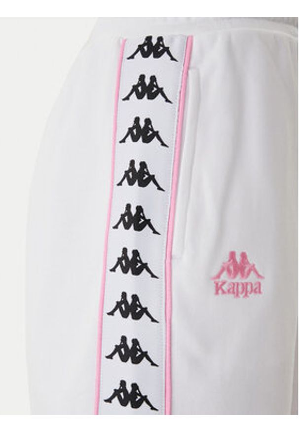Kappa Szorty sportowe Banda Ivissa 361R6NW Biały Regular Fit. Kolor: biały. Materiał: bawełna