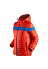 TRIMM - Kurtka Trimm CREDIT. Typ kołnierza: kaptur. Kolor: niebieski, wielokolorowy, pomarańczowy. Materiał: puch. Sezon: zima. Sport: narciarstwo #1