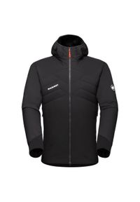 Kurtka puchowa męska Mammut Rime Light IN Flex Hooded. Kolor: czarny. Materiał: puch #1