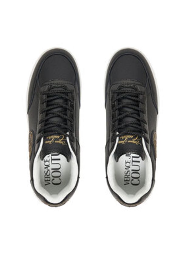 Versace Jeans Couture Sneakersy Fondo Meyssa 79VA3SJ5 ZPB33 Czarny. Kolor: czarny. Materiał: skóra