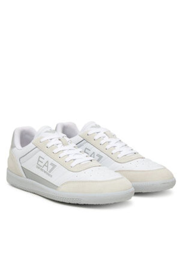 EA7 Emporio Armani Sneakersy 7X000406 AF19827 MZ336 Szary. Kolor: szary. Materiał: skóra