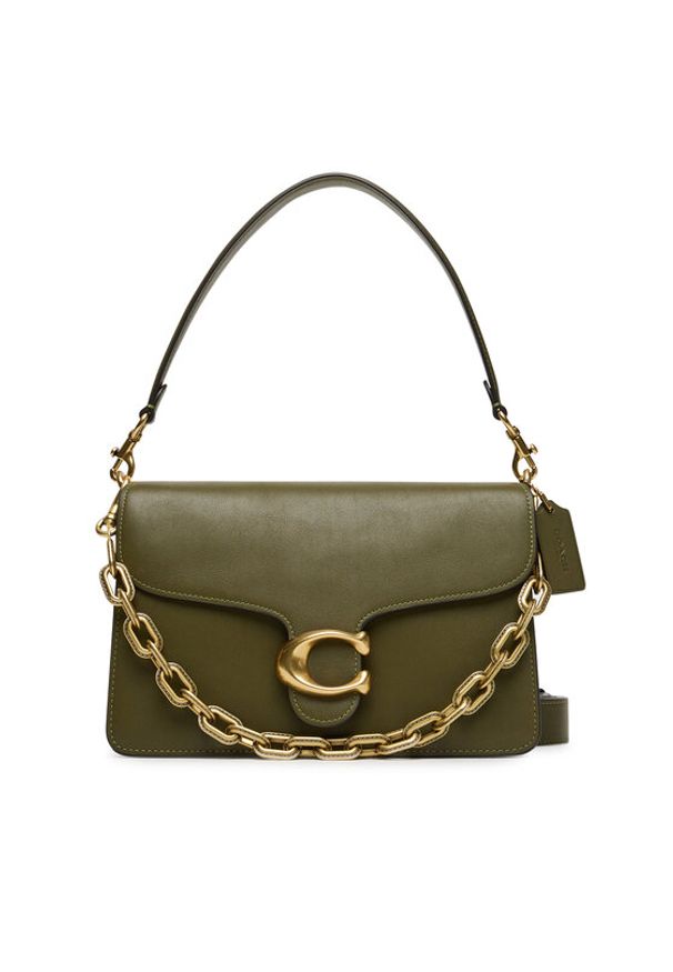 Coach Torebka CY919 Khaki. Kolor: brązowy. Materiał: skórzane