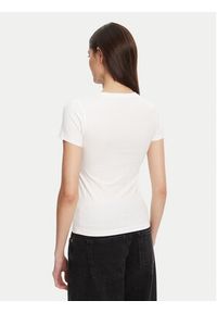Guess Jeans T-Shirt W4YI04 J1314 Biały Regular Fit. Kolor: biały. Materiał: bawełna
