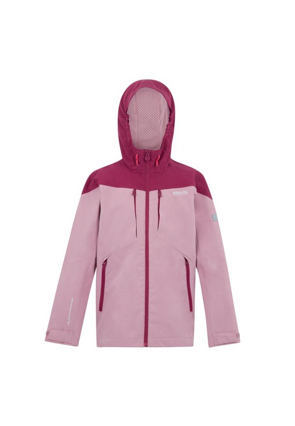 Regatta - Kurtka Dziecięca Wodoodporna Highton VI. Kolor: czerwony, wielokolorowy, różowy