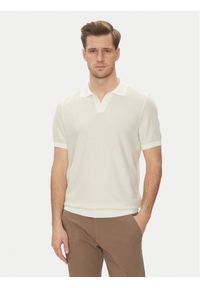 BOSS Polo H-Jianluca 50537654 Biały Regular Fit. Typ kołnierza: polo. Kolor: biały. Materiał: bawełna