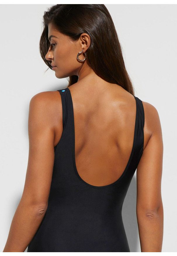 bonprix - Modelujący kostium kąpielowy, lekki stopień modelowania sylwetki. Kolor: czarny