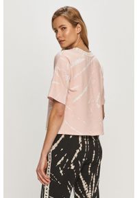 DKNY - Dkny - T-shirt piżamowy. Kolor: różowy. Materiał: dzianina. Wzór: nadruk #2