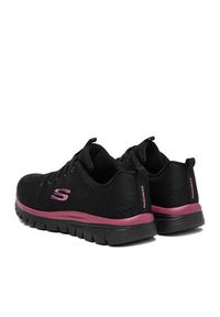skechers - Skechers Sneakersy C-GRACEFUL 12615 BKMV Czarny. Kolor: czarny. Materiał: materiał #4