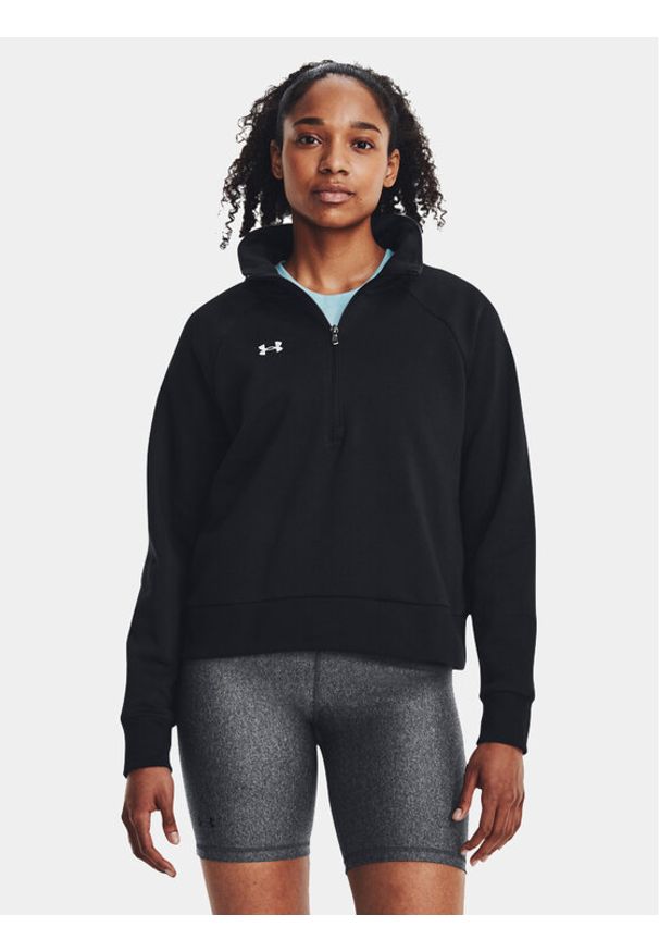 Under Armour Bluza Ua Rival Fleece Hz 1379492-001 Czarny Loose Fit. Kolor: czarny. Materiał: bawełna