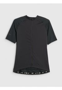 4f - 4F Koszulka kolarska damska - czarna S. Kolor: czarny. Materiał: tkanina, włókno, skóra, materiał. Długość rękawa: raglanowy rękaw. Długość: długie. Sport: kolarstwo #1