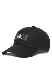 Calvin Klein Czapka z daszkiem Logo LV04D5042G Czarny. Kolor: czarny. Materiał: materiał, bawełna