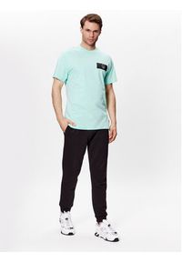 Plein Sport T-Shirt SACC MTK6034 SJY001N Zielony Regular Fit. Kolor: zielony. Materiał: bawełna. Styl: sportowy #5